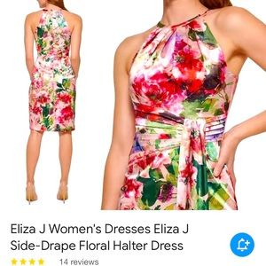 Eliza J Halter Sheath Dress
